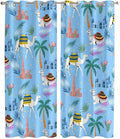 2 Panel Kitchen Cafe Curtains, Desert Landscape Sunlight Filtering Nature Air by Hokiten