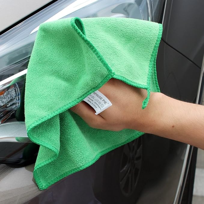 Reusable Thick Microfiber Cleaning Cloths Pastel Kitchen Towels - Image 8