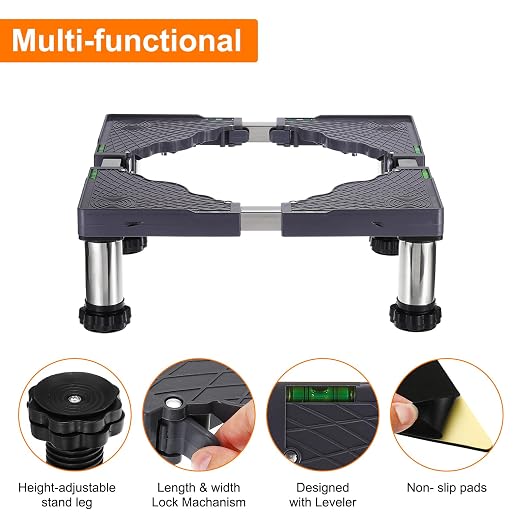 PATIKIL Mini Fridge Stand, 4 Strong Feet Laundry Stand Base Multi-Functional - Image 3