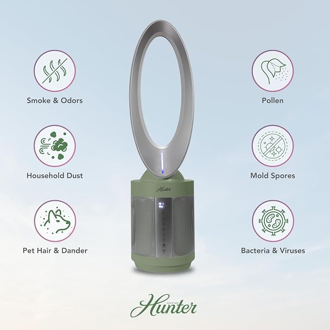 Hunter ExtremeAir Tower Bladeless Air Purifier. 2-in-1 Air Purifiers - Image 4