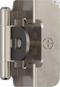 Amerock BPR8704G9 | Cabinet Hinge | 1/2 inch Overlay Double Demountable | by Amerock