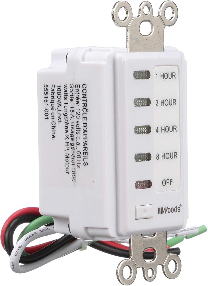 Southwire Woods In-Wall 8-Hour Digital Countdown Timer - Image 5
