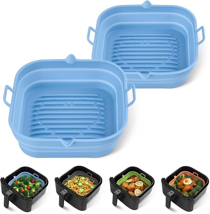 Silicone Air Fryer Liners Square by Loveuing