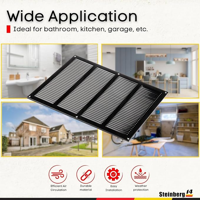Steinberg14 Black Vent Cover 14x10 - Image 5