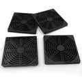 4 Pcs Black Cooling Fan Filter 120 mm Square Plastic Case Fan Filter Cover PC by Unlorspy