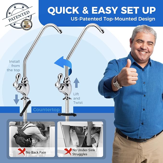 RTW5AK SGS-Tested Reverse Osmosis Alkaline Water Filter System, 6 Stage pH+ - Image 5