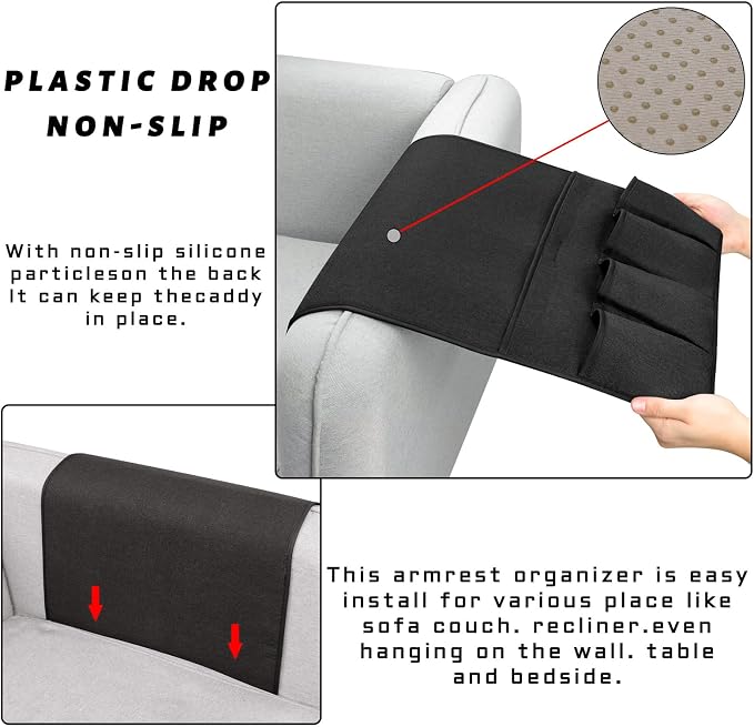 NB Sofa Armrest Organize Remote Holder Bedside Caddy Organizer - Image 5