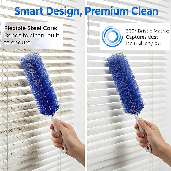 Multi-Purpose Dust Removal Brush, Bendable Microfiber Head, Reusable Dust - Image 3