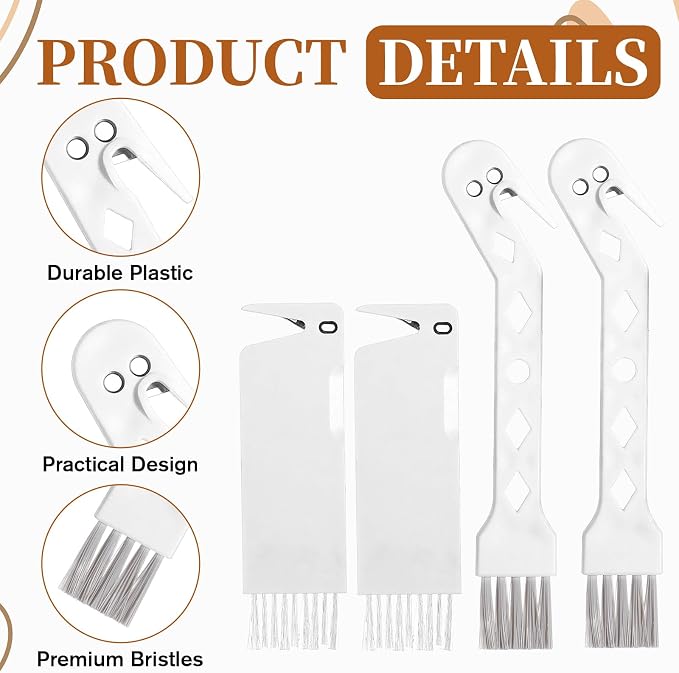 4 PCS Handheld Vacuum Brush Cleaner Tool, Universal Vacuum Brush Cleaning Tool - Image 4