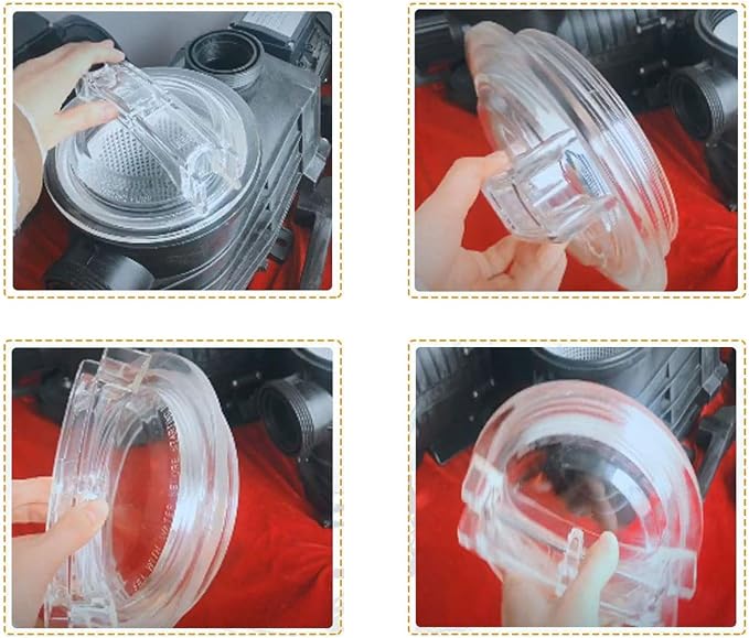Pool Lid Replacement Thread Strainer Cover Trap Sand Filter Acrylic - Image 2