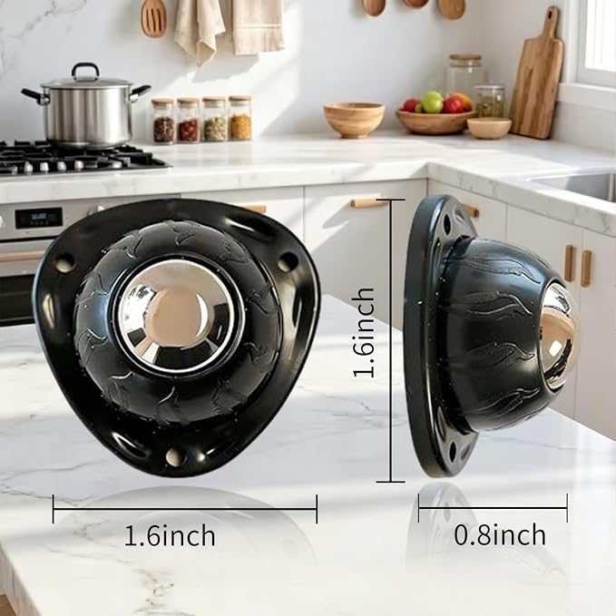 Self Adhesive Caster Wheels 8 Pack 16 Pads Furniture Sliders Quiet Rollers | - Image 6