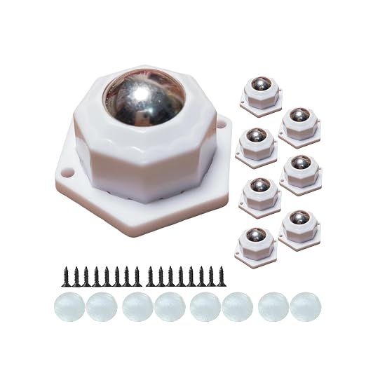 Metal Ball casters, Furniture Sliding 360 Degree Swivel Wheels, Load-Bearing by Unknown