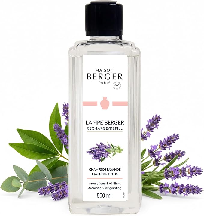MAISON BERGER Lampe Berger Refill, 500 ml, Lavender Fields | Catalytic Lamp by MAISONBERGER