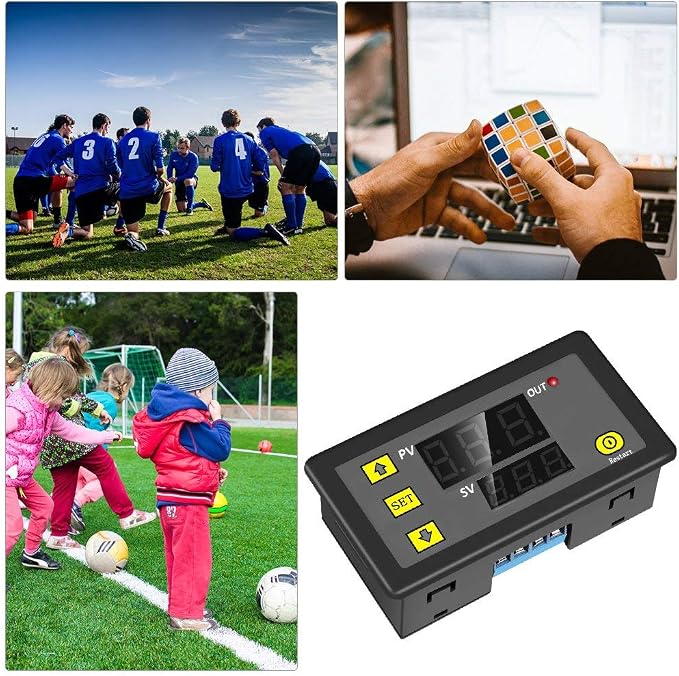 ICSTATION Delay Relay Module, DC 12V 10A Time Delay Switch 0-999s/min/h Timer - Image 6