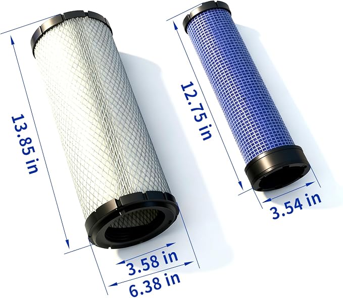 Air Filters Set for Donaldson P828889-P829333 Caterpillar Cat Backhoe 110-6326 - Image 2