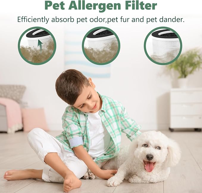 2 Packs PJ08 HEPA Replacement Filters Compatible - Image 6