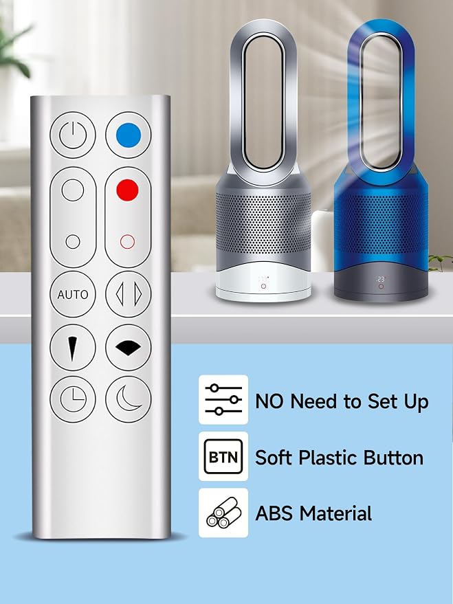 Replacement Remote for Dyson HP02 HP03 Pure Hot+Cool Fan-Silvery | Compatible - Image 8