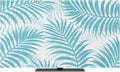 Summer Palm Leaf Blue Indoor TV Cover, Elastic TV Screen Protector Forest by Unknown