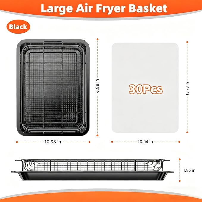 Air Fryer Pans for Oven, Oven Air Fryer Basket and Tray - Image 3