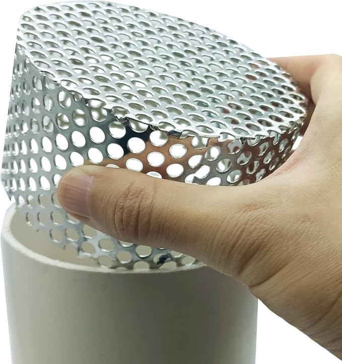 PVC Termination Vent Mesh Cap, 3.45in to 4.13in Rustproof Stainless Steel Mesh - Image 6