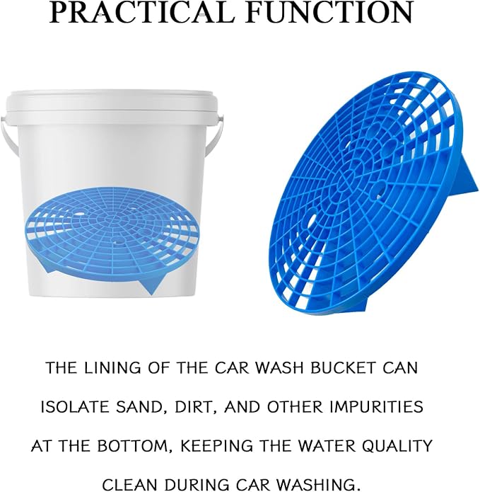 2 PCS Car Wash Bucket Insert Dirt Guard, Grit Trap Dirt Lock Filter - Image 3