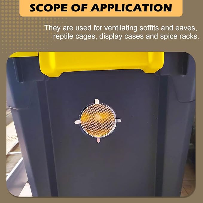 Circular Screen Vent Cover, 2-Inch Diameter, Metal Mesh - Image 4