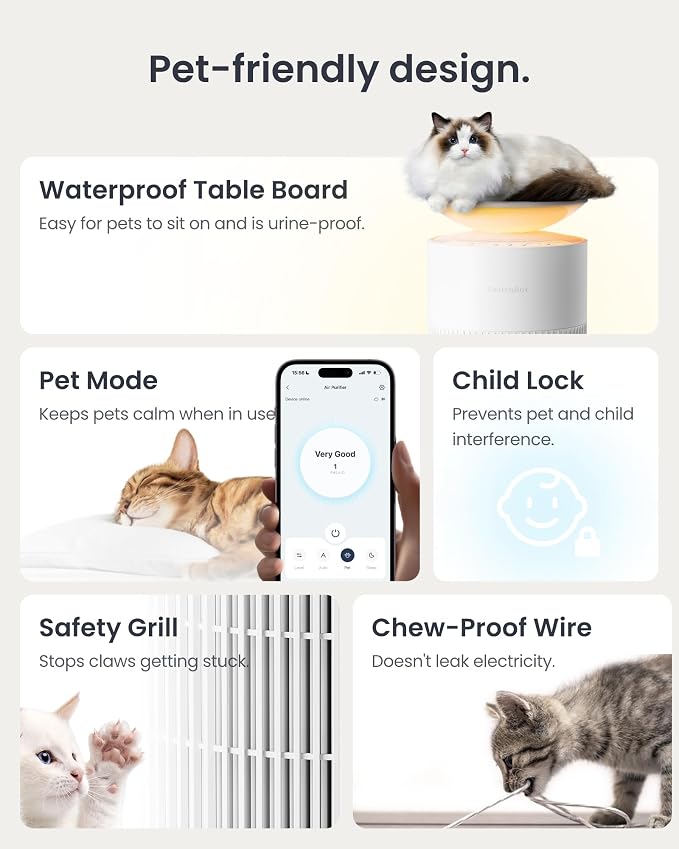 SwitchBot Air Purifier for Home Large Room, Air Purifier for Wildfire Smoke - Image 8