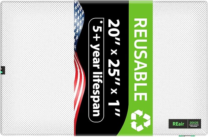 Reair 20x25x1 Extra Replacement Filter without Frame, Washable and Reusable Air by Reair