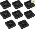 8PCS 40mm Black Square Plastic Cooling Fan Filter Cover Dust-Proof Mesh Screen by AUXBC