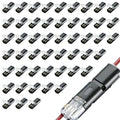 50 Pack Low Voltage Wire Connector, Led Strip Lights Double Wire Plug-in Led by DFCROMI