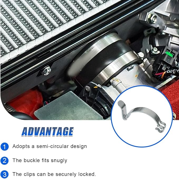 Car Air Filter Clips, High Strength Metal Air Filter Housing Box Lid Spring - Image 5