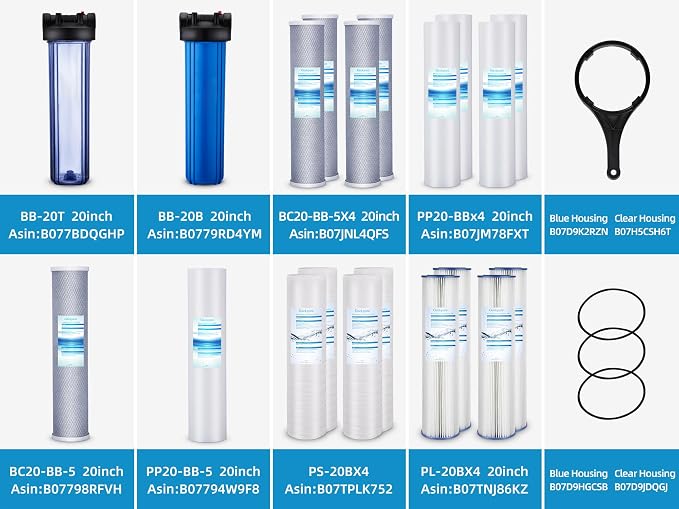 Geekpure Whole House PP Sediment and Carbon Block Replacement Filters -4.5 x 20 - Image 8