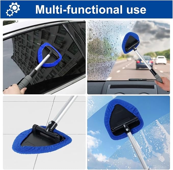 Compatible for Window Scraping Mist Eliminator Microfiber Car Cleaner - Image 5
