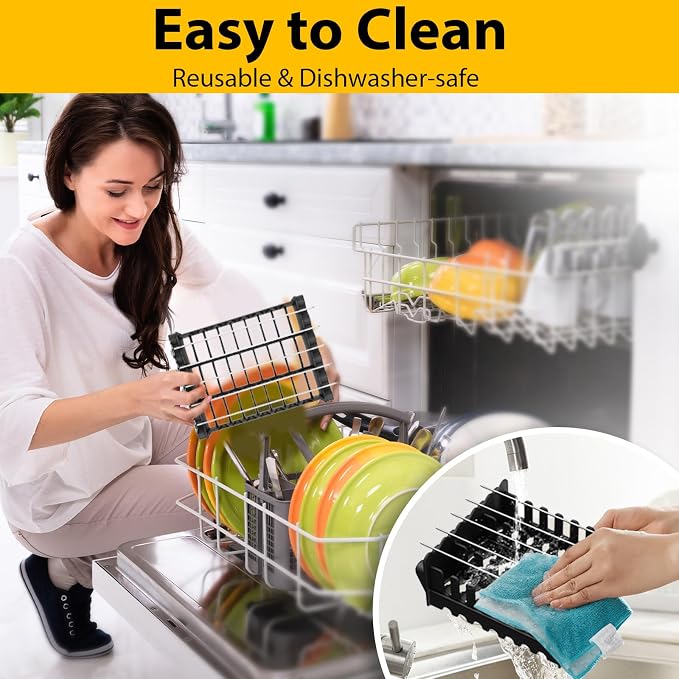 Silicone Air Fryer Rack, 3 in 1 Grill Rack Set Air Fryer Accessories - Image 5