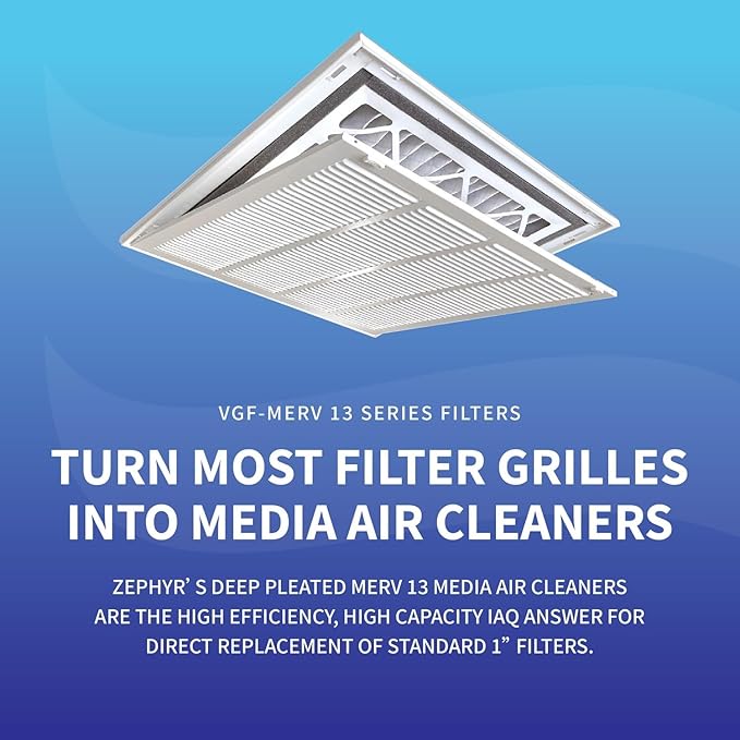 Zephyr 24x30x3 VGF Merv 13 Media Air Cleaner Replacement Filter - Image 2