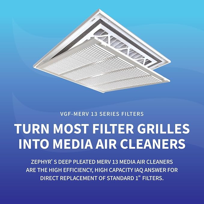 Zephyr 16x24x3 VGF Merv 13 Pleated Air Cleaner Filters - Image 2