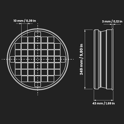 10" Inch Steel Mesh Duct End Cap - Image 2