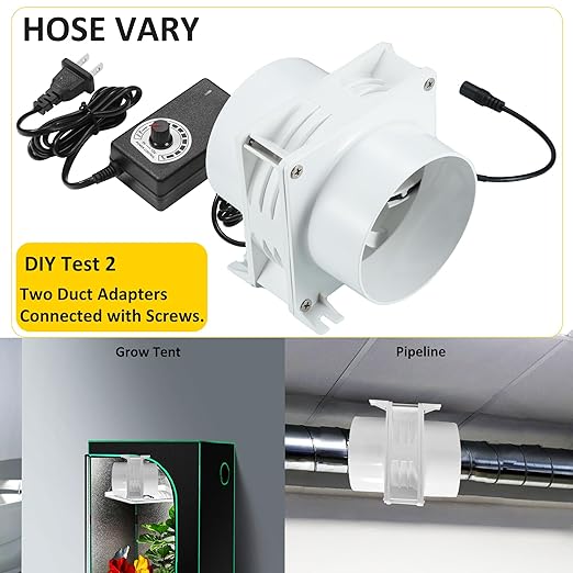4 Inch DC12V Axial Exhaust Fan, Dual Ball Bearings, Air Exhaust Fume Smoke - Image 4