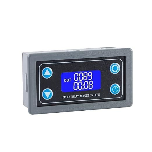 XY-WJ01 Delay Relay Timer Module DC 6-30V 12V 24V 0.01s-9999min 50mA Digital by ECBuying