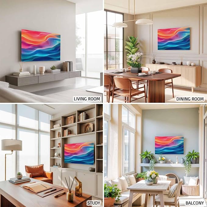 Modern Abstract Water Ripple Ombre Indoor TV Cover, Elastic TV Screen Protector - Image 6