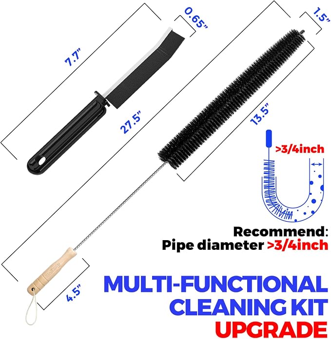 Holikme 3 Pcs Dryer Vent Cleaner Kit, 304 Stainless Steel Replacement Lint Brush - Image 4