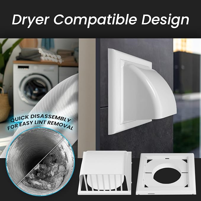 Repa Market 4 Inch Dryer Vent Cover Outside - Image 7