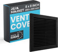Repa Market 8 x 8 Inch Black Square Air Vent Cover by RepaMarket