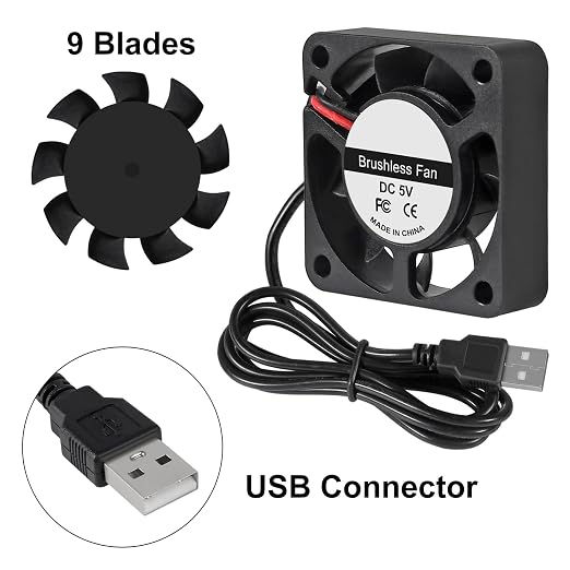 2Pcs 40mm USB Brushless Cooling Fan - Image 3