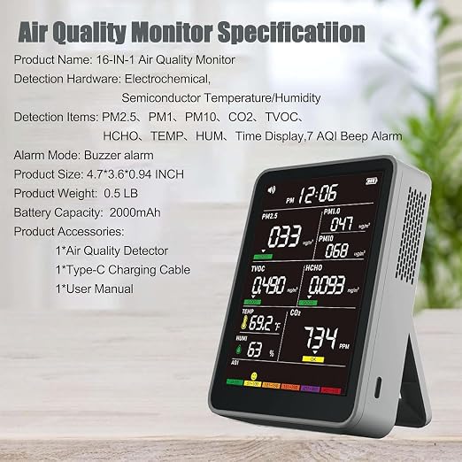 Professional Indoor Air Quality Monitor - Image 8
