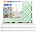 Filters Fast 18x22x1 Air Filter Merv 13, Made in the USA, Actual Size: 17.75" x by FiltersFast