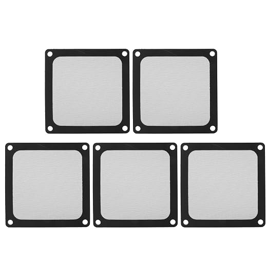 5Pcs 80mm PC Cooler Fan Dust Filter, 65% High Ventilation Rate Magnetic Frame by Sanpyl