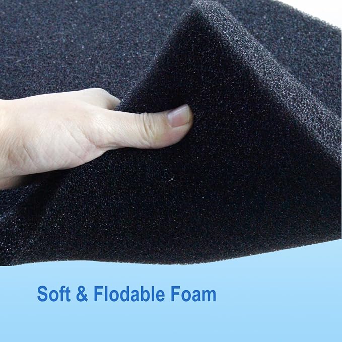 AQUANEAT Aquarium Bio Sponge Filter Media Pad 36" x 12" x 1" / 72" x 12" x 1" - Image 6