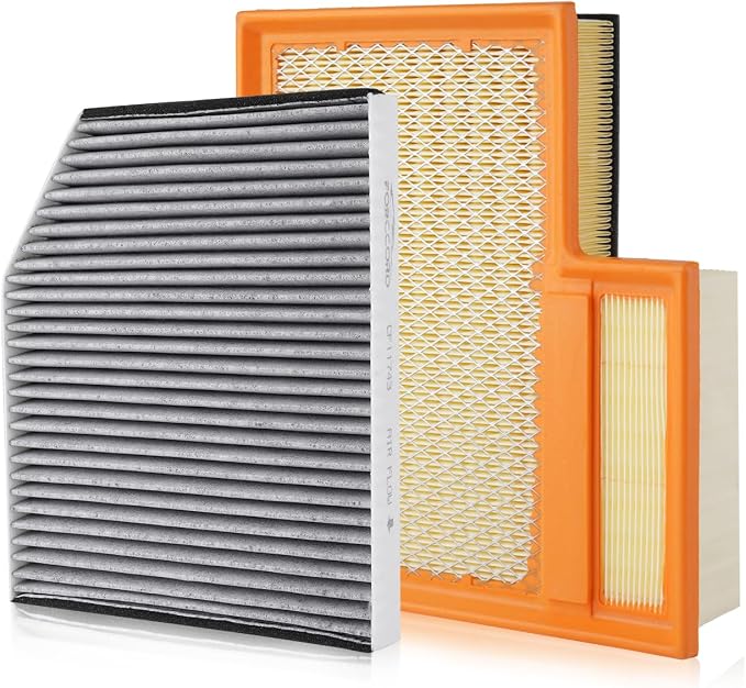 Cabin & Engine Air Filter Fit for Ford Transit 150/250/350/350HD 2015–2026 3.2L by Forccord