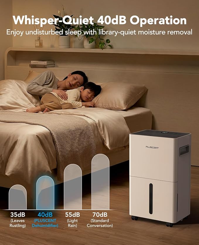 PLUSCENT 21 Pint Dehumidifier for Basement and Home, 1500 Sq Ft Portable - Image 7